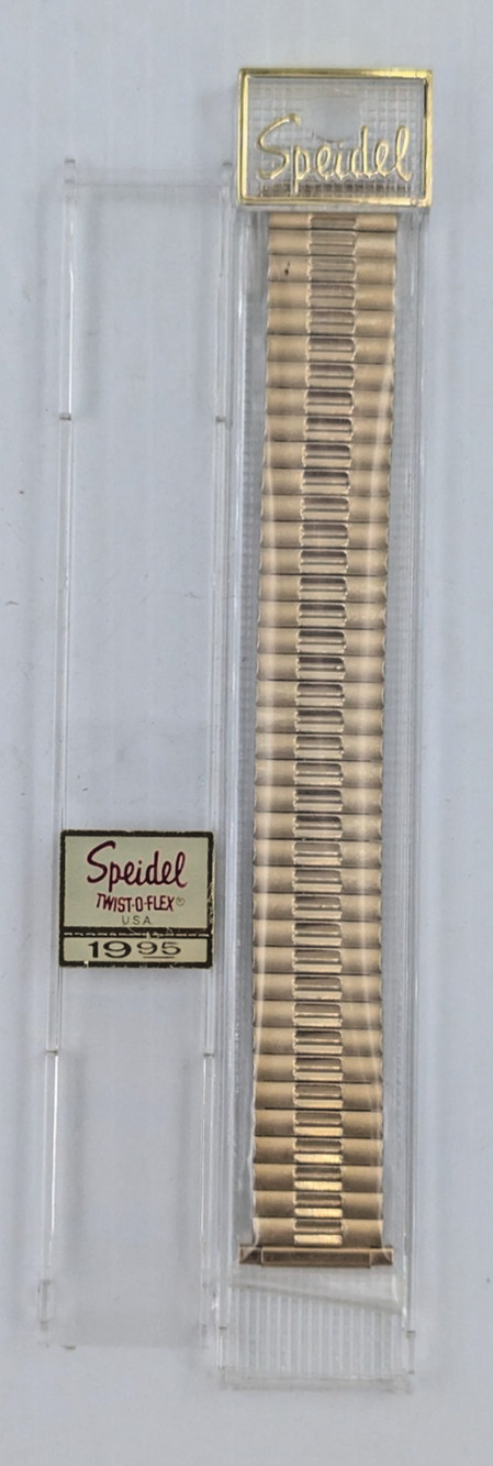 Speidel Gold Twist O Flex Stainless Steel Mens Watch Band